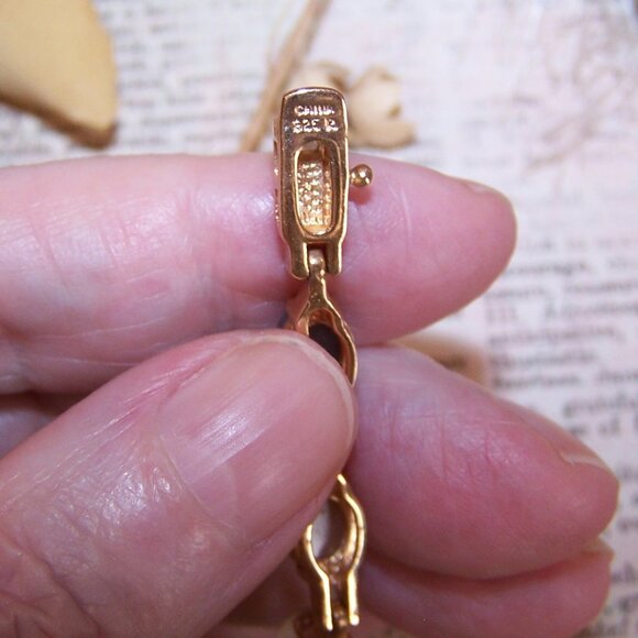 Ross Simons Sterling Silver Rose Gold Vermeil Moonstone Agate Tennis Bracelet - Picture 9 of 9